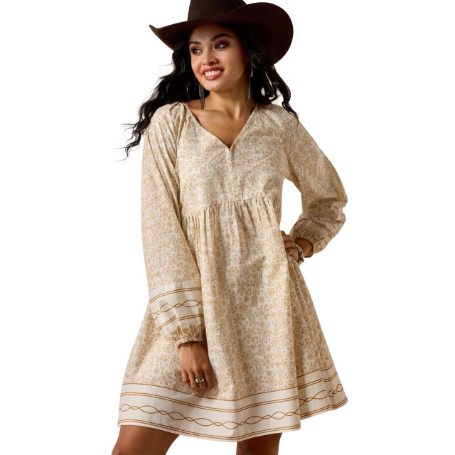 Ariat Womens Rosie Dress (Boots N Roses Print)