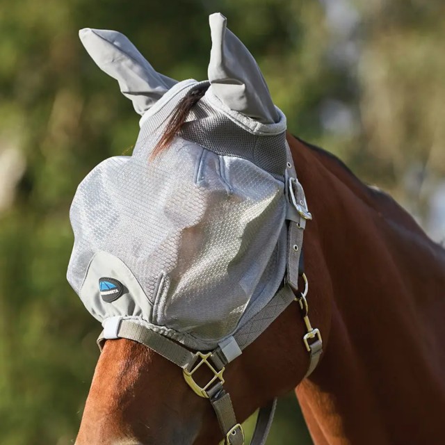 Weatherbeeta ComFiTec Hexi Shield Duo Fly Mask (Silver)