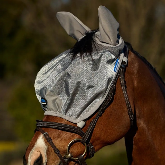 Weatherbeeta ComFiTec Hexi Shield Ride On Fly Mask (Silver)