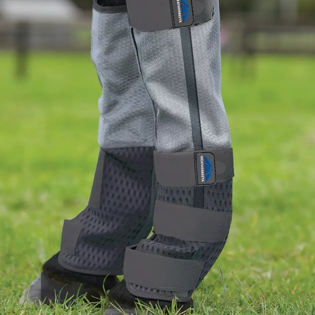 Weatherbeeta ComFiTec Hexi Shield Fly Wraps (Grey/Silver)