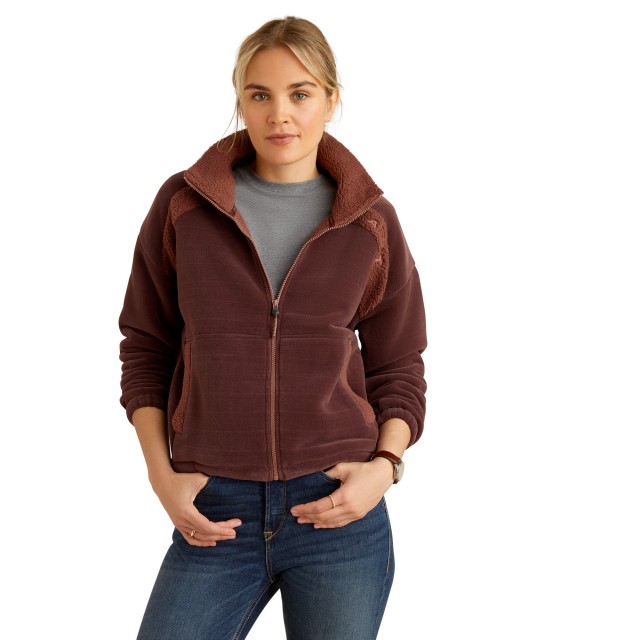 *OUTLET* Ariat Women's Lafayette Full Zip Fleece (Marron)