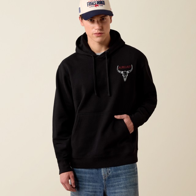 Ariat Mens Bison Bureau Hoodie (Black)