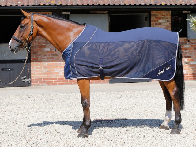 Mark Todd Deluxe Half Mesh Cooler Rug (Navy)