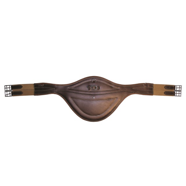 Mark Todd Deluxe Leather Elasticated Stud Girth (Havana)