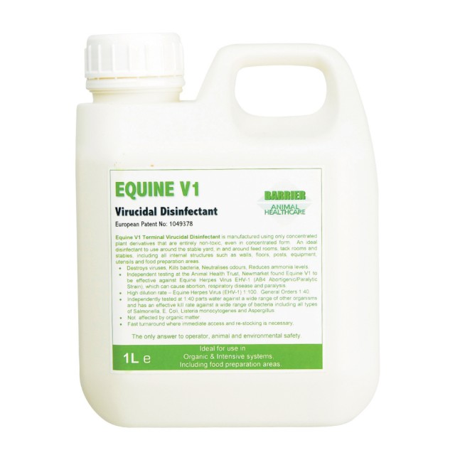 Barrier Equine V1 Virucidal Disinfectant