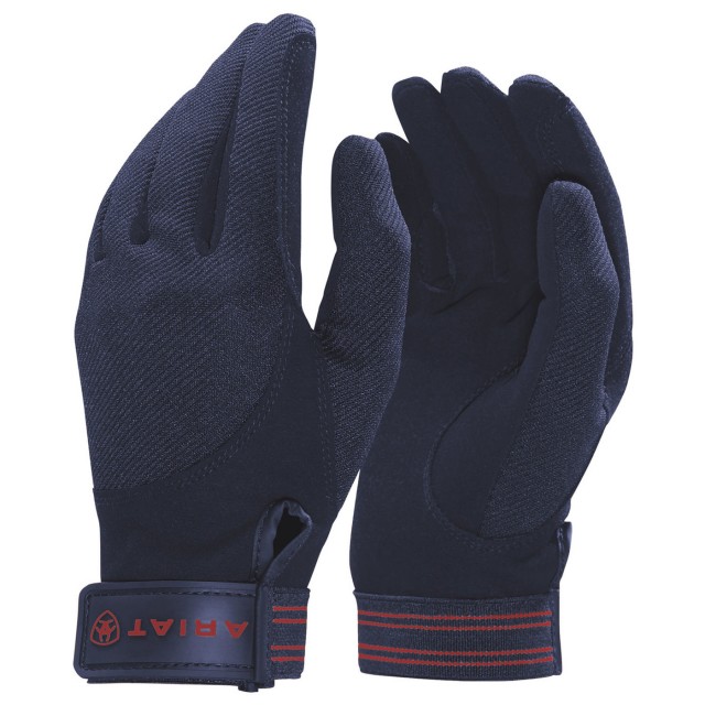 Ariat Adults Tek Grip Gloves (Navy)