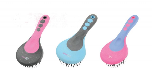 HySHINE Glitter Mane & Tail Brush (Navy/Blue)