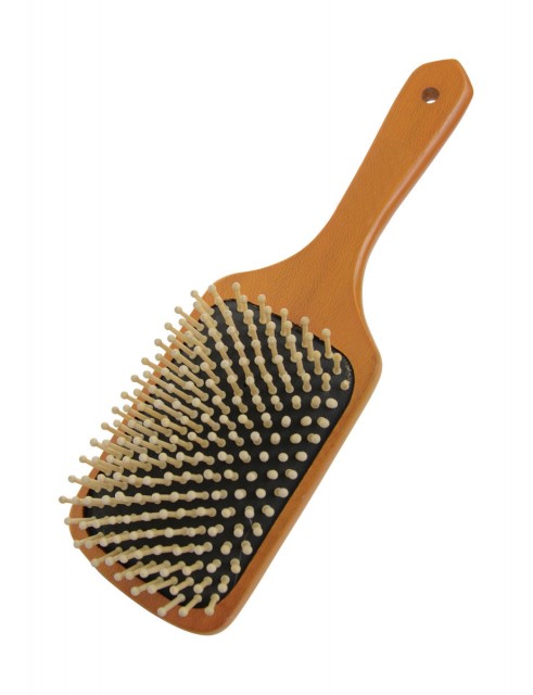 HySHINE Luxury Wooden Mane & Tail Brush (Tan)