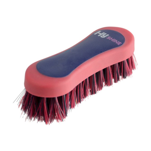 HySHINE Pro Groom Face Brush (Navy/Red)