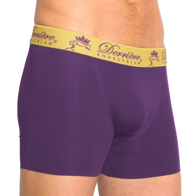 Derriere Equestrian Men's Performance Padded Shorty (Purple)