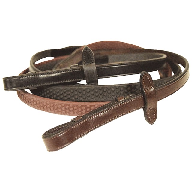 Mark Todd Soft Hold Rubber Reins (Havana)