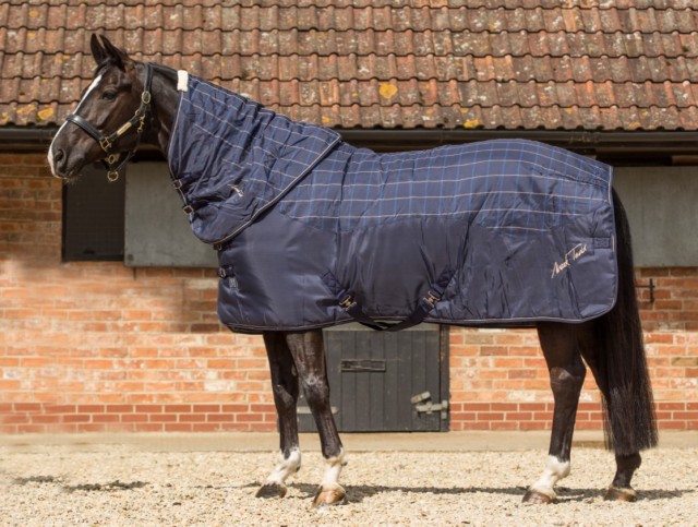 Mark Todd Ultimate Heavyweight Stable Rug Plaid (Navy, Beige & Royal)