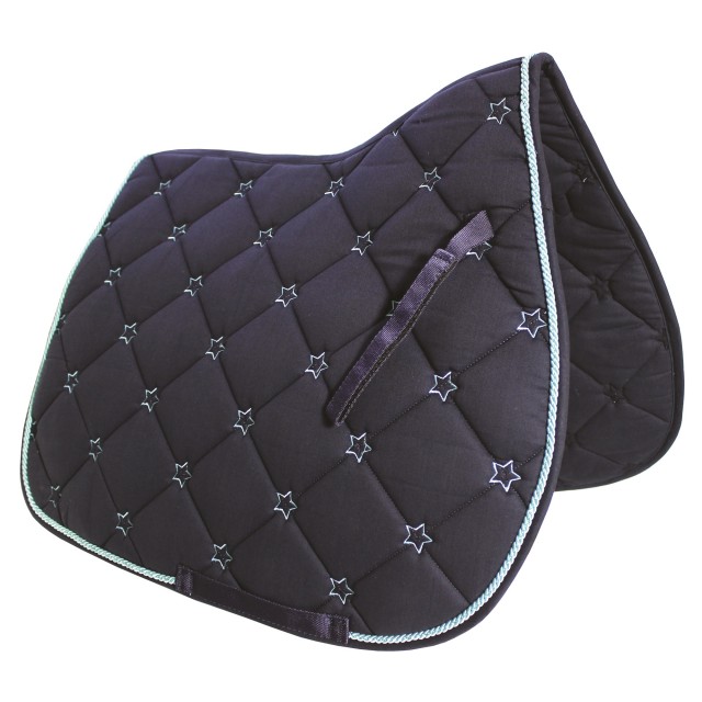 JHL Star Saddlepad (Navy & Teal)