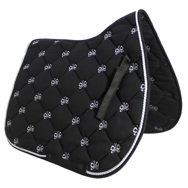 JHL Butterfly Saddlepad (Black & Silver)