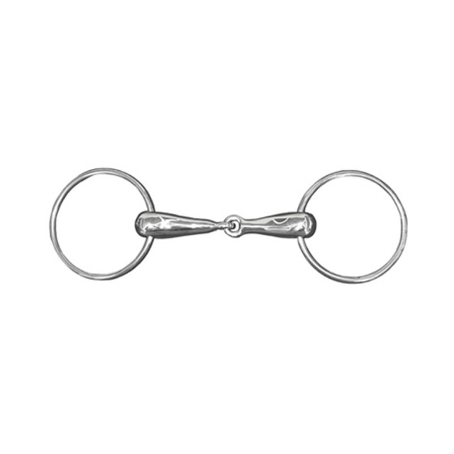 JHL Pro Steel Large Ring Thick Race Snaffle