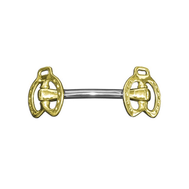 JHL Pro Steel Horseshoe Stallion Bit