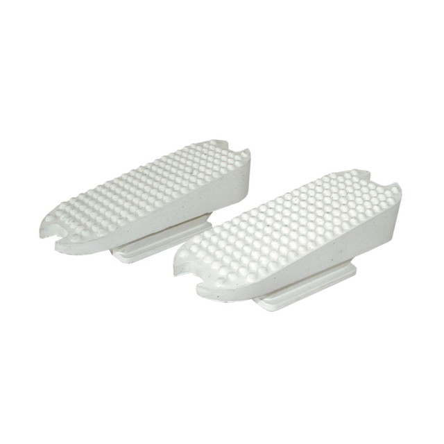 JHL Compensating Stirrup Treads Pairs (White)