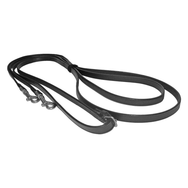 JHL Leather Draw Reins (Black)