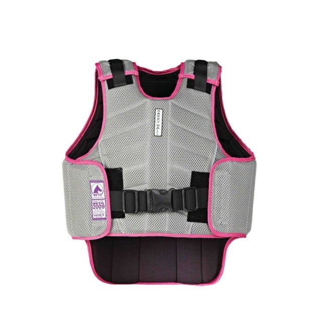 Harry Hall Childs Zeus Body Protector (Grey/Pink)