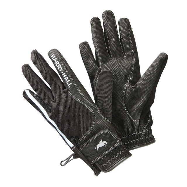 Harry Hall Lockton Riding Gloves (Black)