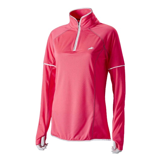 Harry Hall Women's Hi Viz Zip Top (Pink)