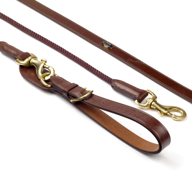 Whitaker Rope Draw Reins (Havana)