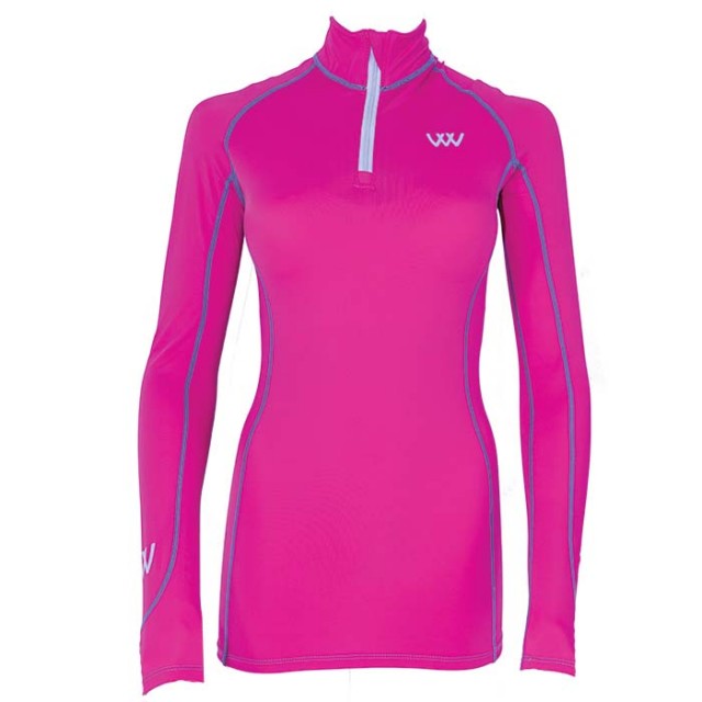 Woof Wear Ladies Performance Riding Shirt (Berry)