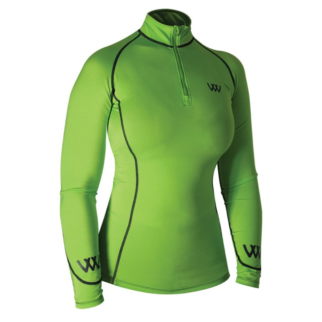 Woof Wear Ladies Performance Riding Shirt (Lime)