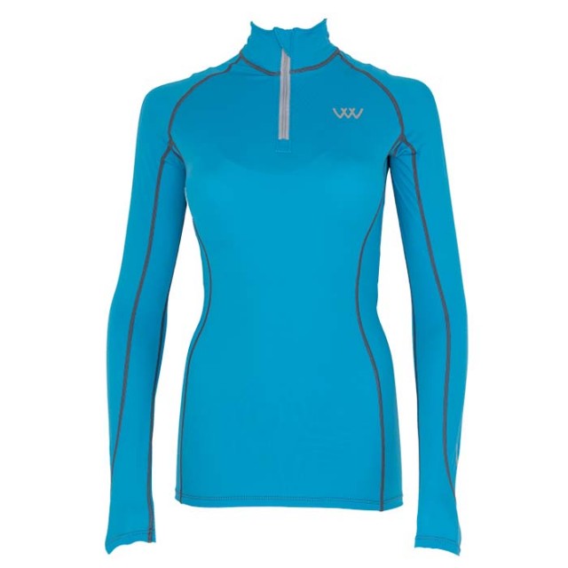 Woof Wear Ladies Performance Riding Shirt (Turquoise)