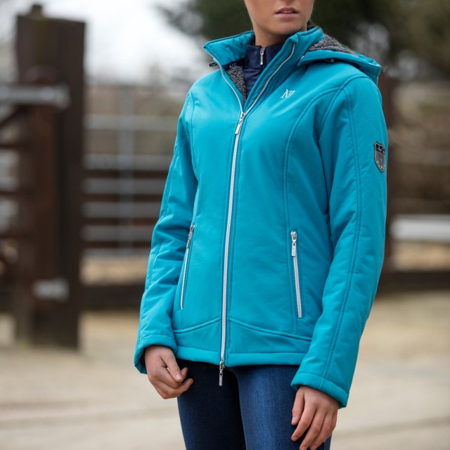 Mark Todd Women's Softshell Fleece Lined Jacket (Petrol Blue)