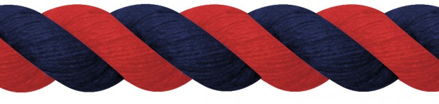 JHL Cotton Lead Rope (Red/Navy)