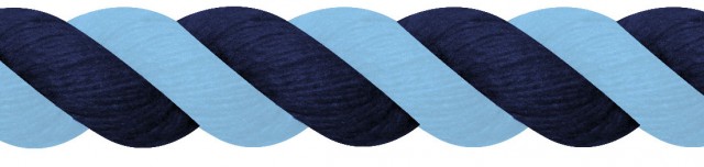 JHL Cotton Lead Rope (Navy/Light Blue)