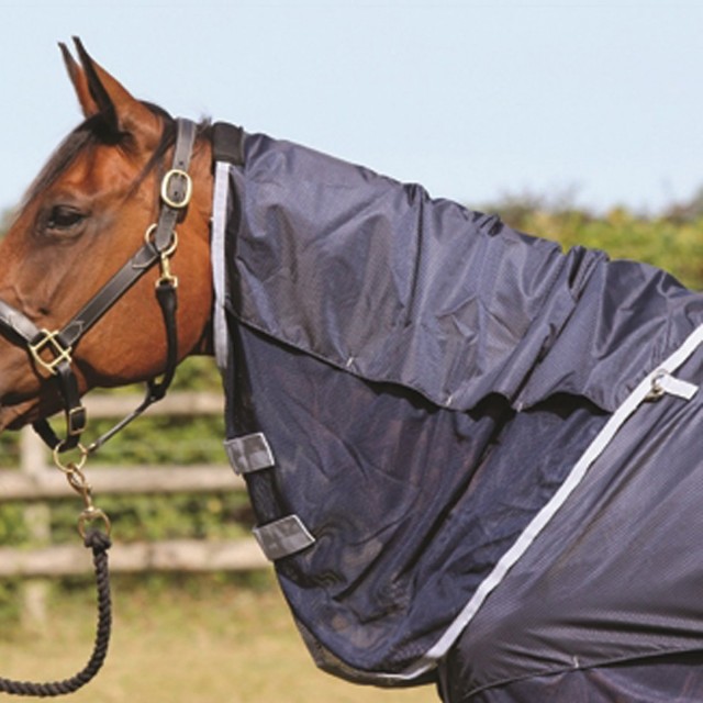 Mark Todd Showerproof Multi Purpose Fly Neck Cover (Navy)