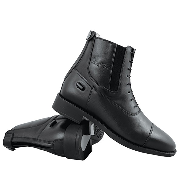 Mark Todd Adults Jodhpur Boots Synthetic Back Zip (Black)