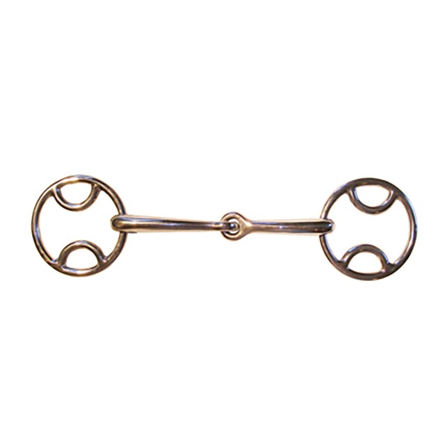 JHL Pro Steel Loop Ring Snaffle