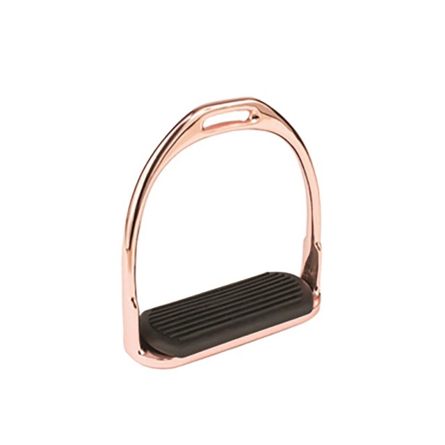 JHL Pro Steel Fillis Stirrup Irons (Rose Gold)