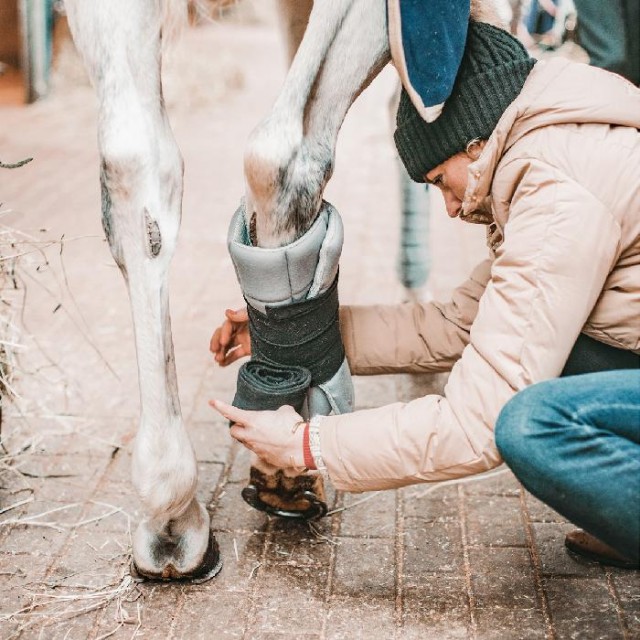 Incrediwear Equine Circulation Standing Wraps (Grey)