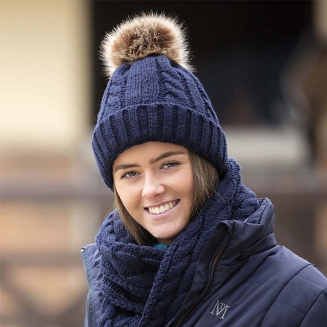 Mark Todd Knitted Bobble Hat (Navy)