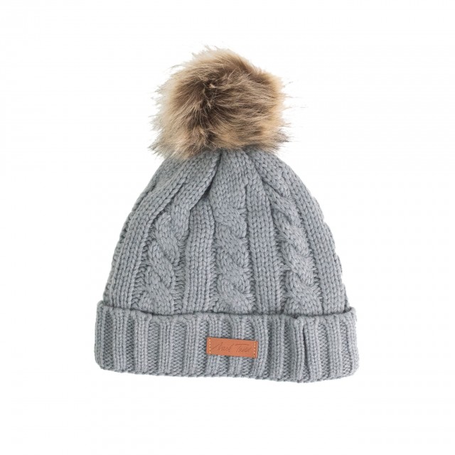 Mark Todd Knitted Bobble Hat (Grey)