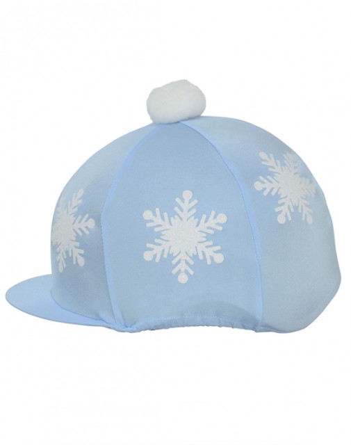 Hy Snowflake With Pom Pom Hat Cover (Light Blue)