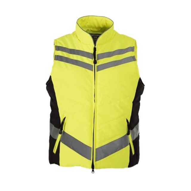 Equisafety Adults Quilted Hi-Vis Gilet (Yellow)