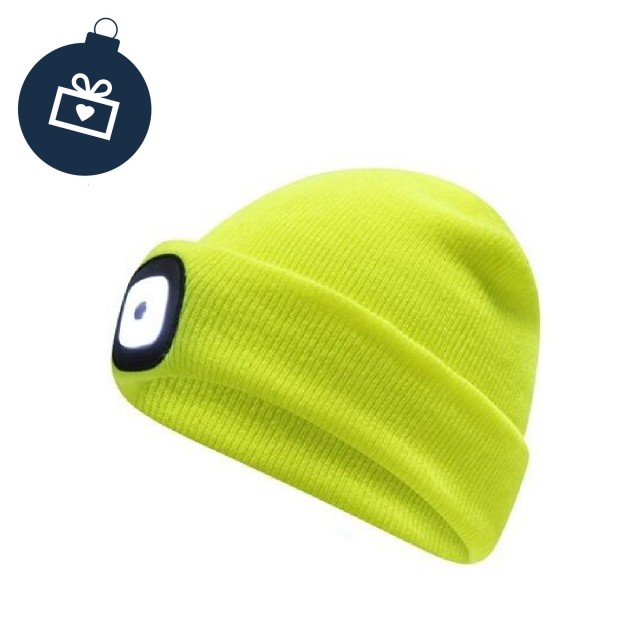 Vision LED Beanie Hat (Fluorescent Yellow)