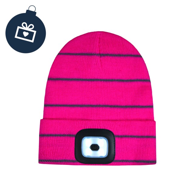 Vision Kids LED Beanie Hat (Pink)