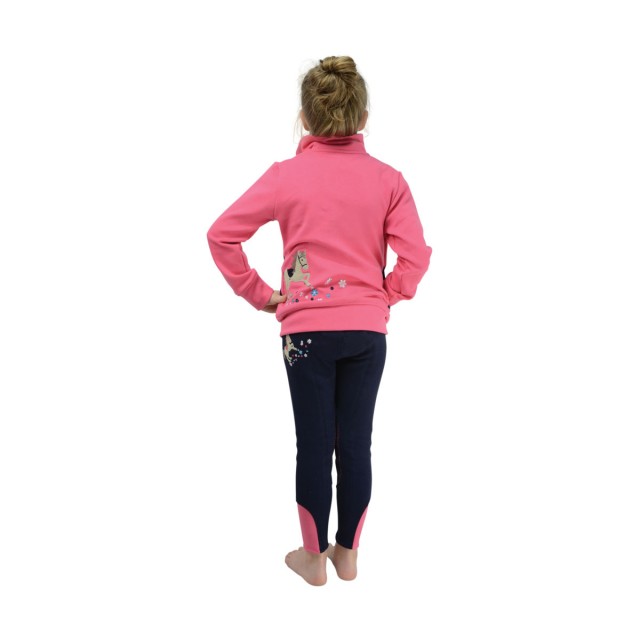 Little Rider Felicity Flower Fleece  (Fuchsia Pink/Navy)