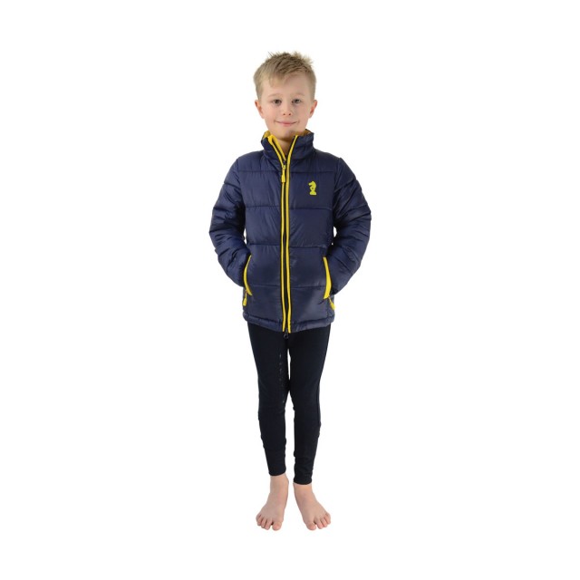 Little Rider Lancelot Padded Jacket by Little Knight  (Navy/Yellow)