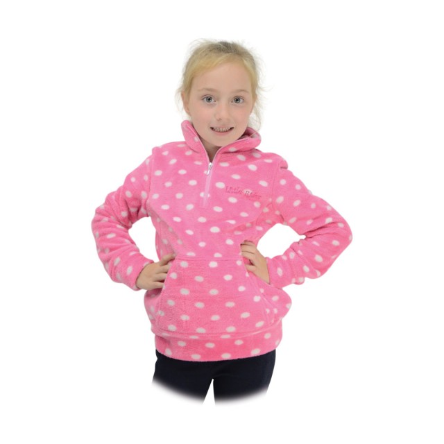 Little Rider Lily Soft Fleece (Candy Floss Pink/White Polka Dots)