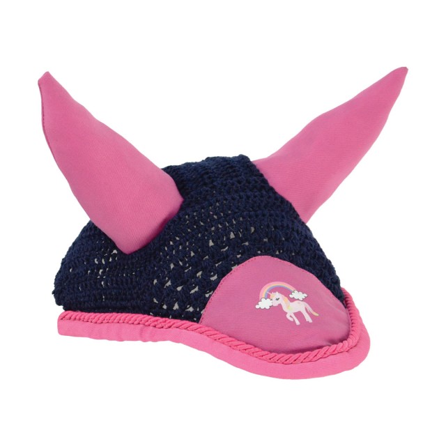 Little Rider Little Unicorn Fly Veil  (Navy/Pink)