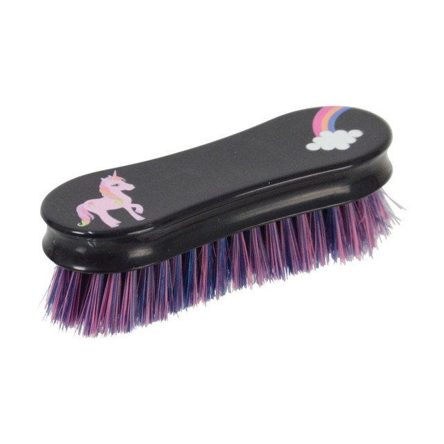 Little Rider Little Unicorn Face Brush  (Navy/Pink)