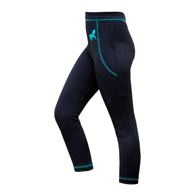 Mark Todd Kids Leggings (Navy/Aqua)