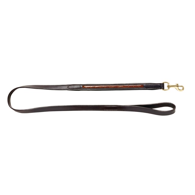 Woofmasta Croc Leather Dog Lead (Brown)